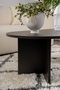 Nordure Sable Mesa de Centro Madera Negro Elegante y Funcional para Salón